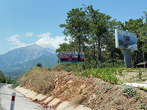 Waldbrandwarnschilder Trkei - Antalya