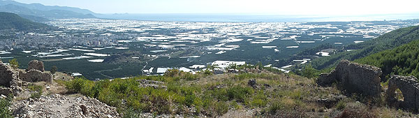 Blick von Rhodiapolis auf Kumluca